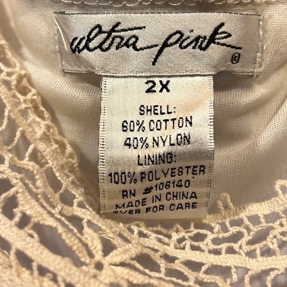 ultra pink gorgeous two layered knitted tank top in flawless condition 2 x - Picture 4 of 4